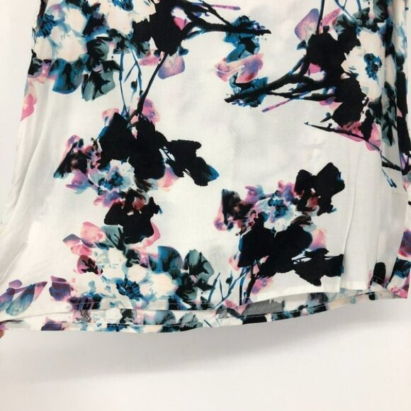 NWT Jacqueline Dr Yong white Floral fantasy Watercolor tank top 36 - Picture 8 of 13